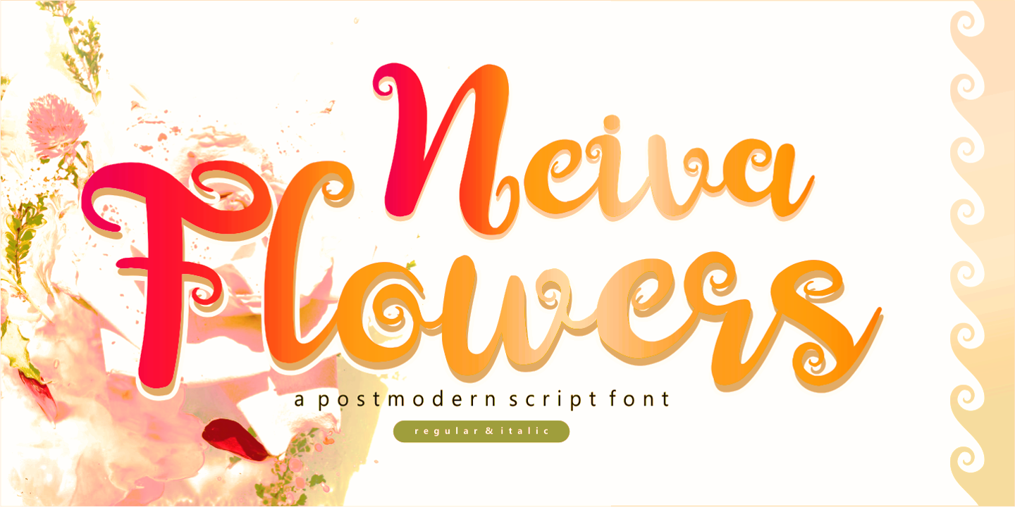 Example font Neiva Flowers #7